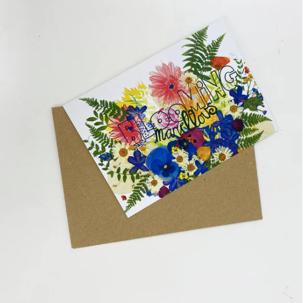 Blooming marvellous illustration card - a short print run from my artwork