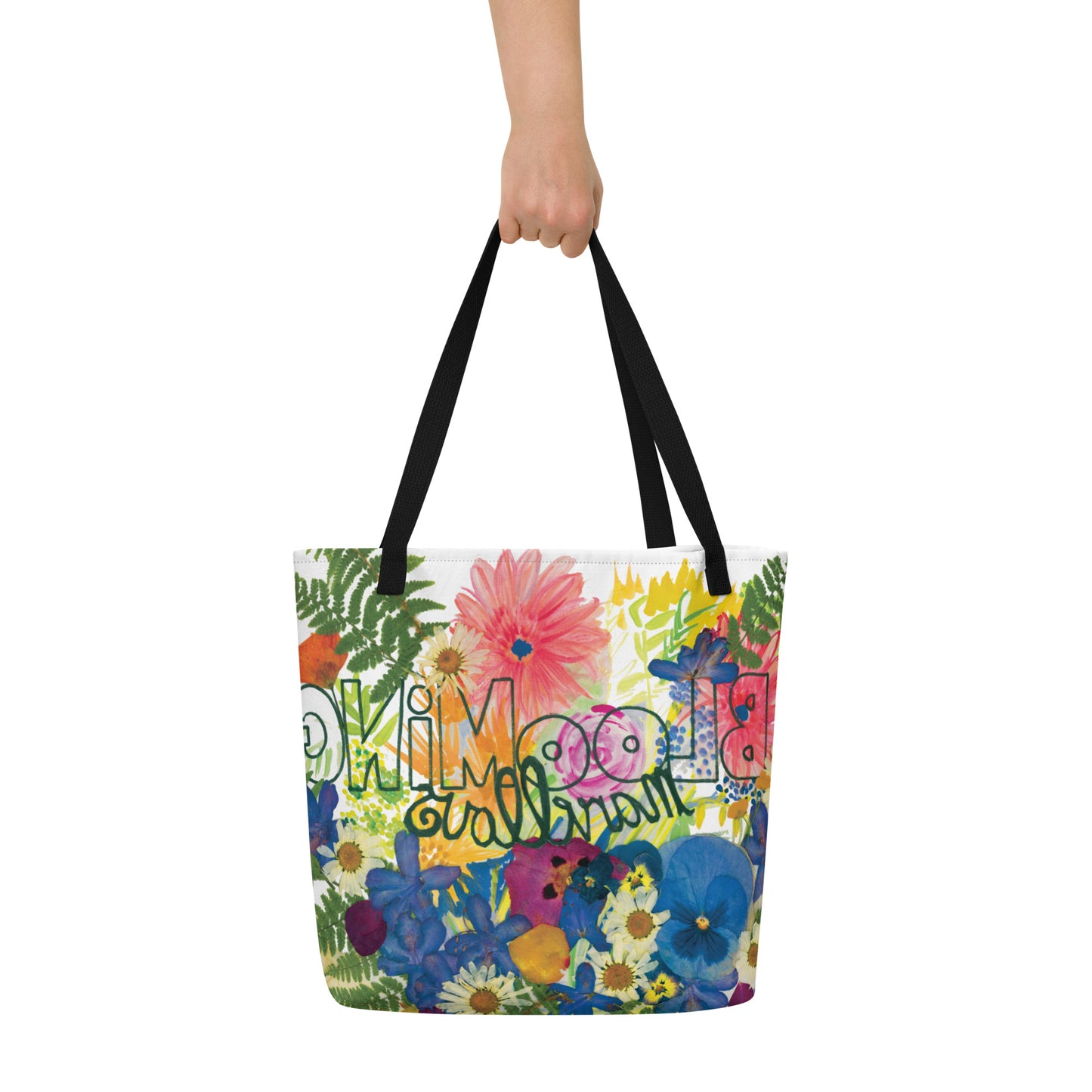 Blooming Marvellous - All-Over Print Large Tote Bag