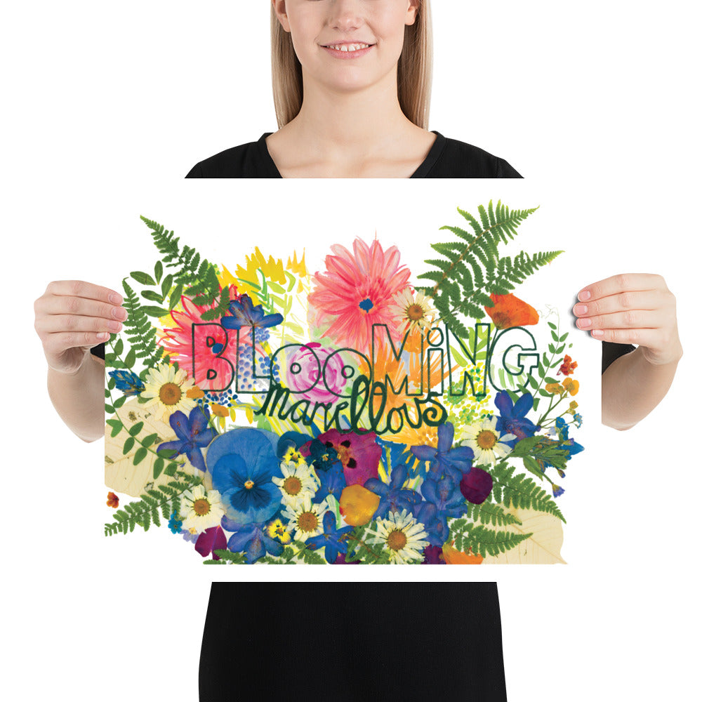 Blooming marvellous illustration - a poster from my artwork